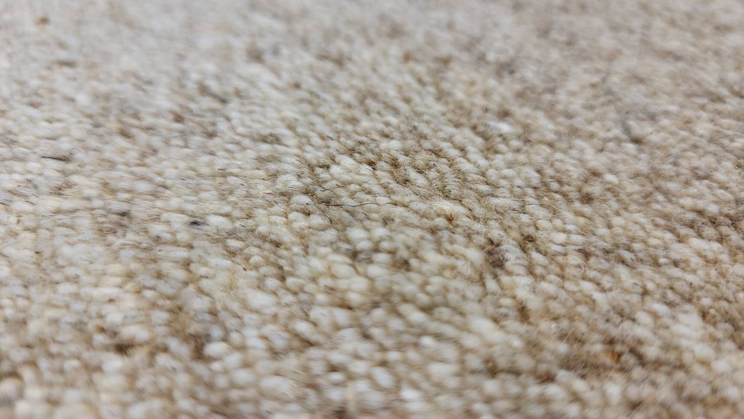 Rug Studios Teppich KHANGRI UNI, Rechteckig, Höhe: 17 mm, Handgeknüpft, 40 x 60 cm, sand