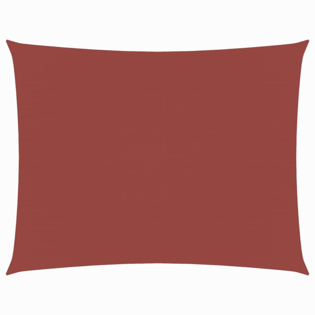 Sonnensegel Sonnensegel Oxford-Gewebe Rechteckig 4x5 m Terrakotta-Rot