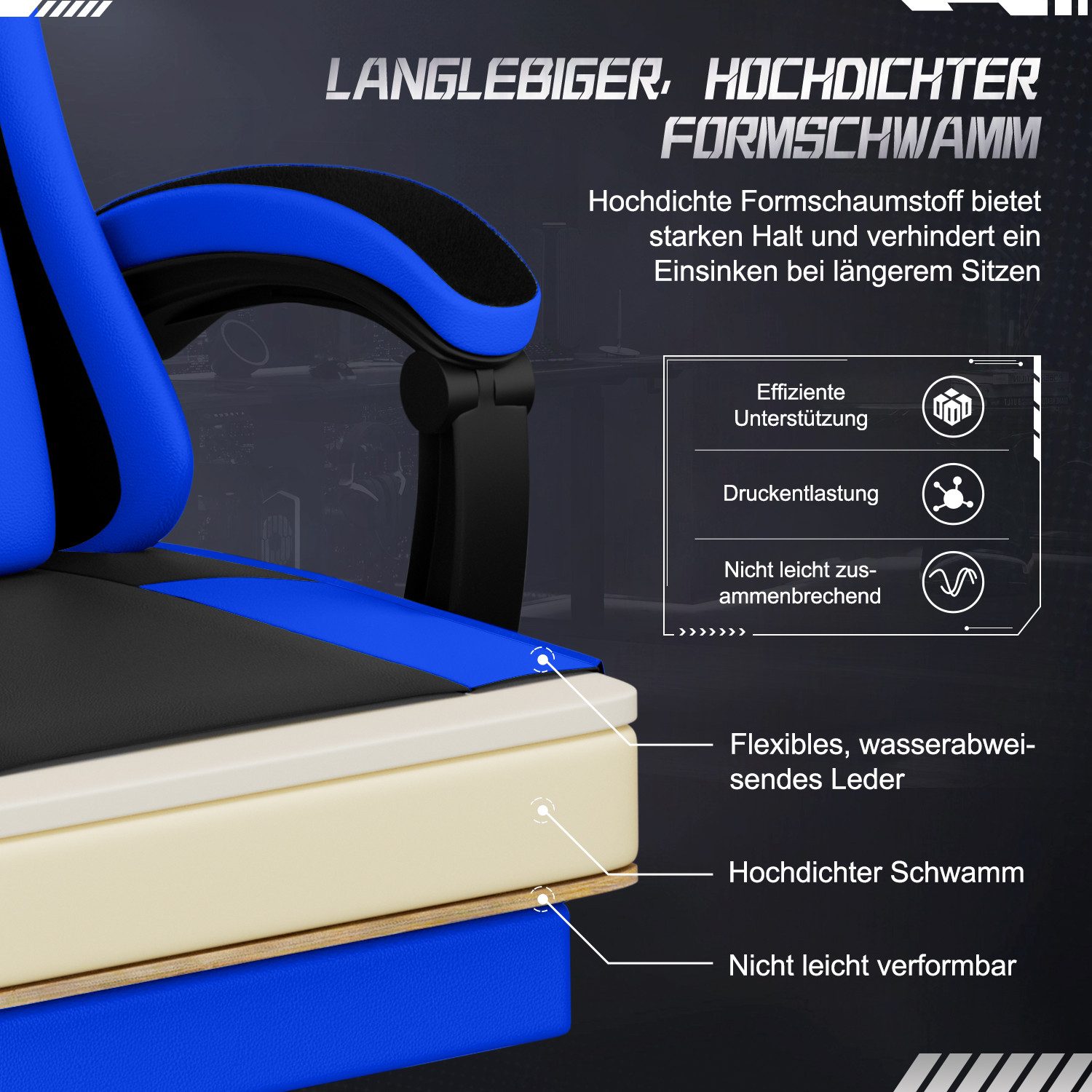 Adormii Gaming-Stuhl Gaming Stuhl ergonomisch Gaming günstig online kaufen