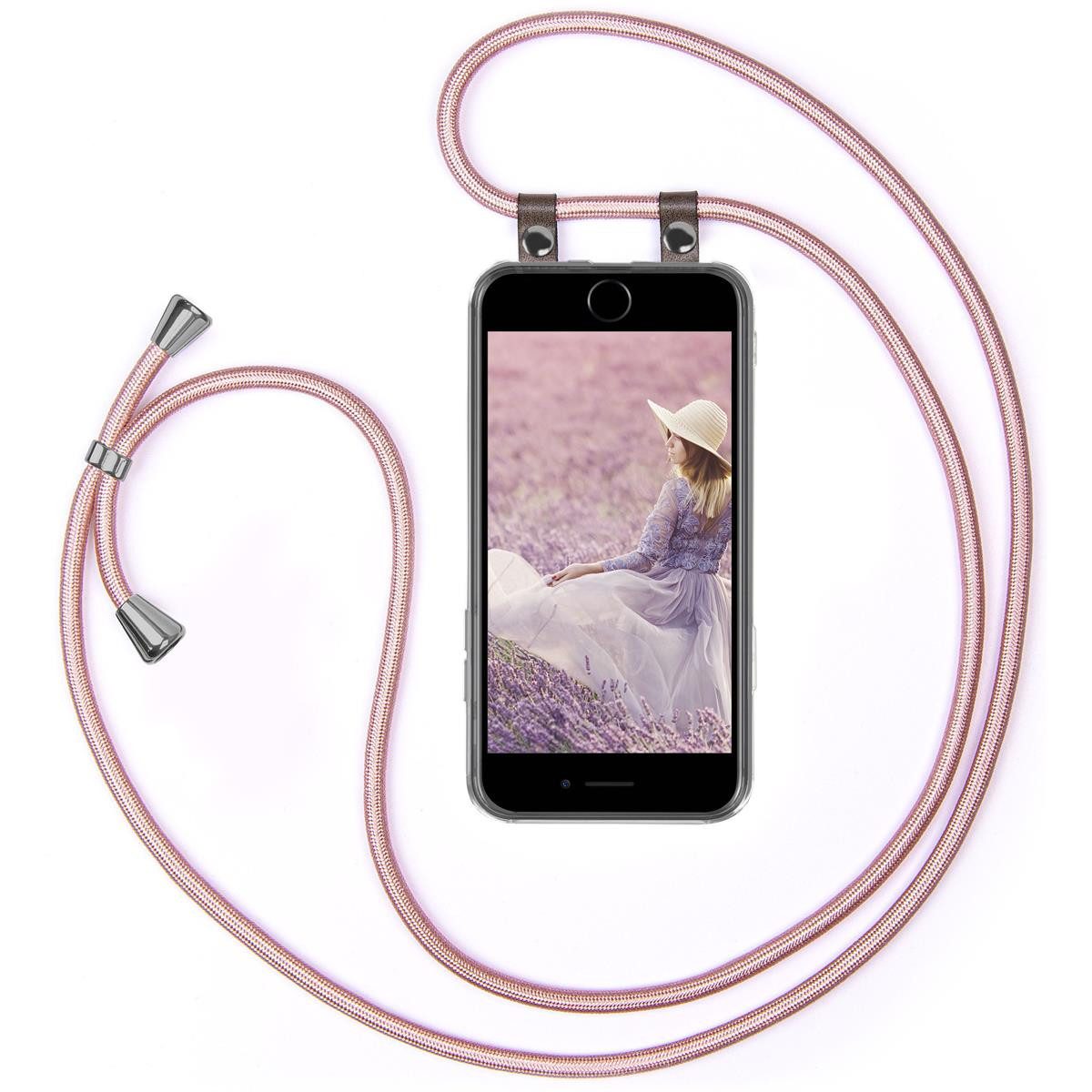 moex Handyhülle moex® Free Spirit für Apple iPhone 8, Hülle mit Band, Kette abnehmbar Handyband Handyhülle zum Umhängen