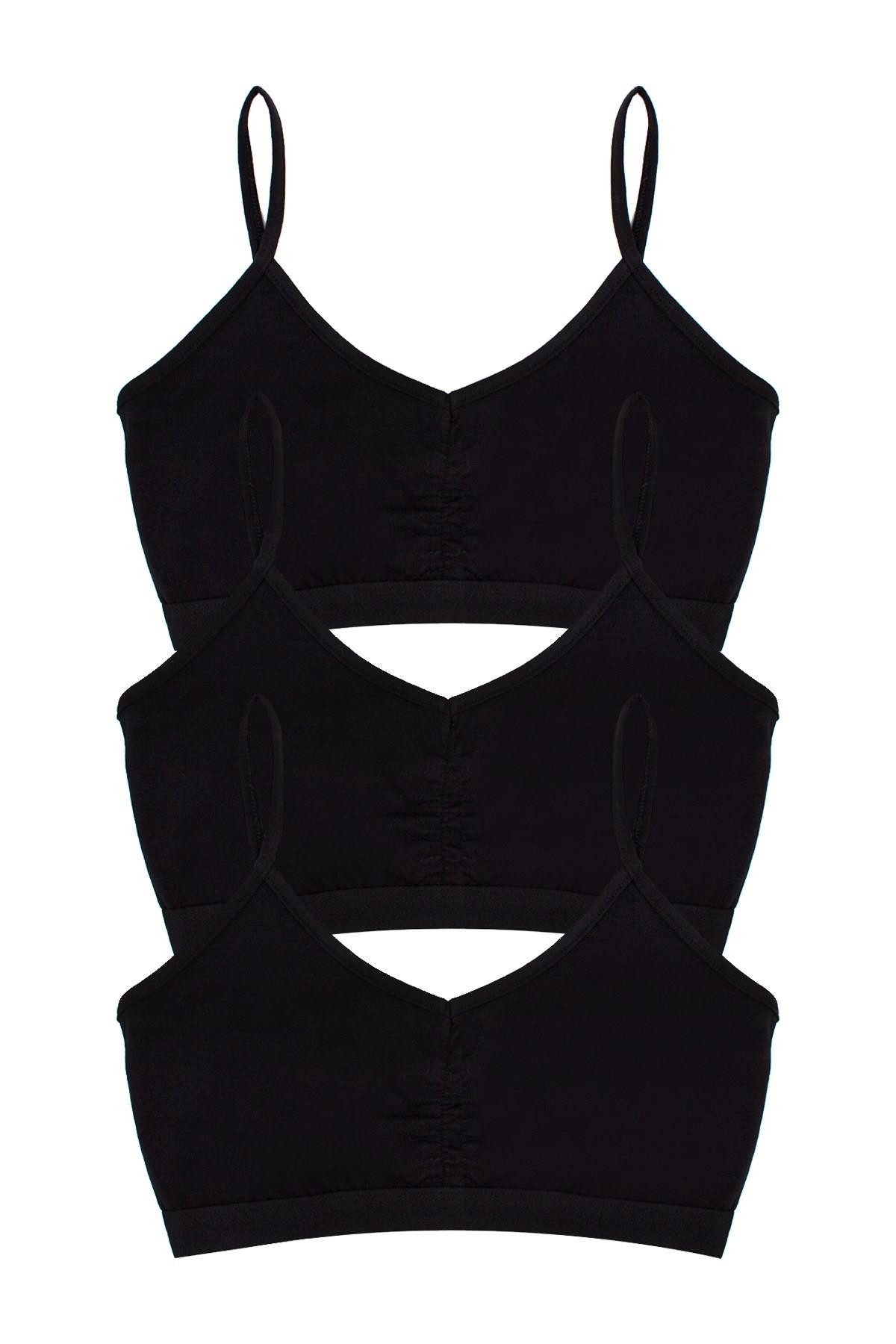 öts Blusentop Öts Mädchen 3er-Pack Baumwoll Bustier Set
