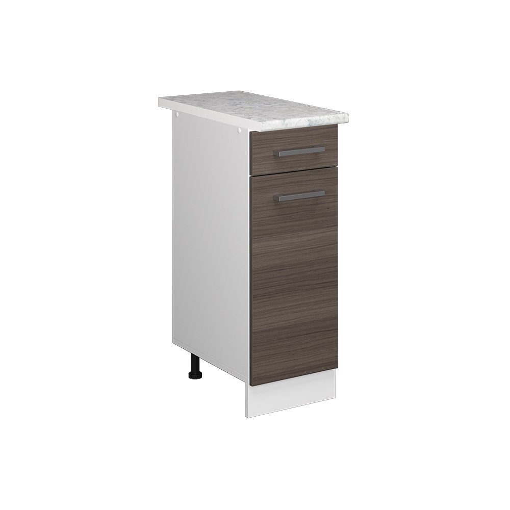 Vicco Unterschrank R-Line, Grau/Weiß, 30 cm, günstig online kaufen