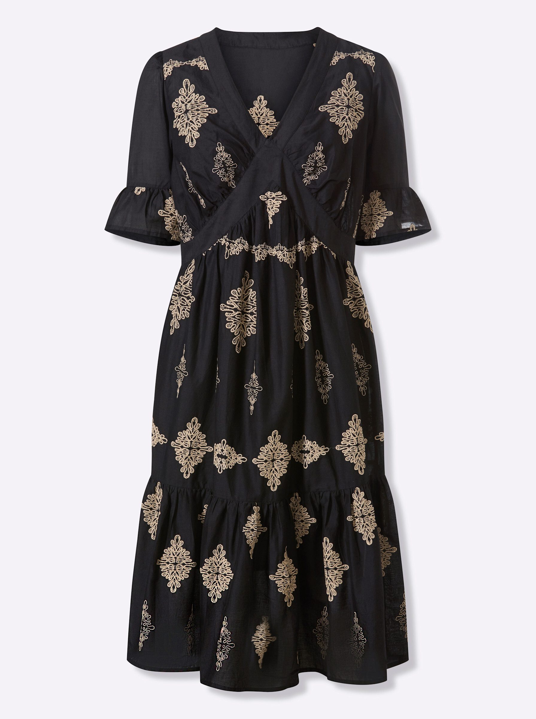 heine Etuikleid Kleid Langarm