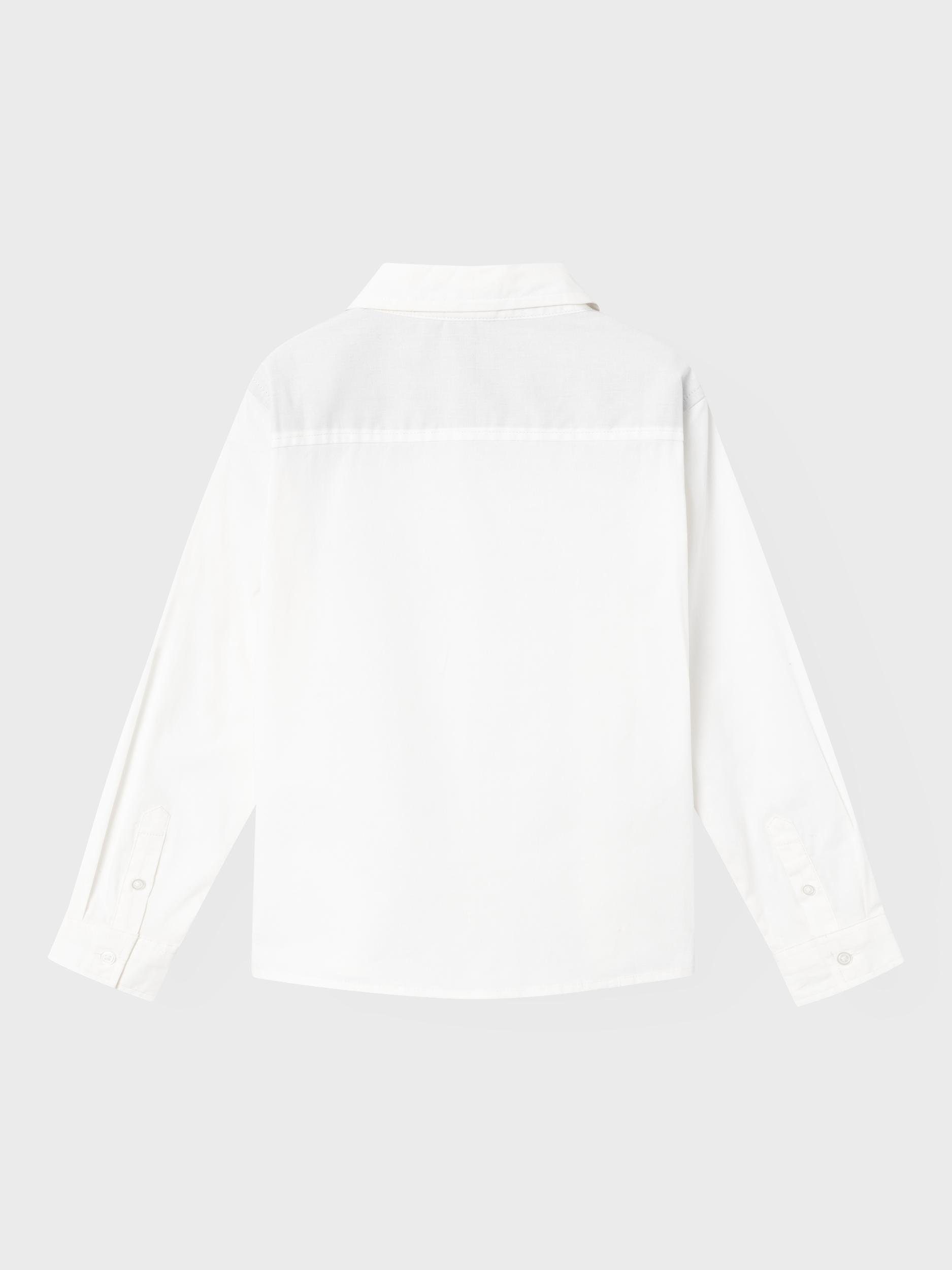 Langarmhemd SHIRT Name It Bright NKMNEWSA White NOOS LS