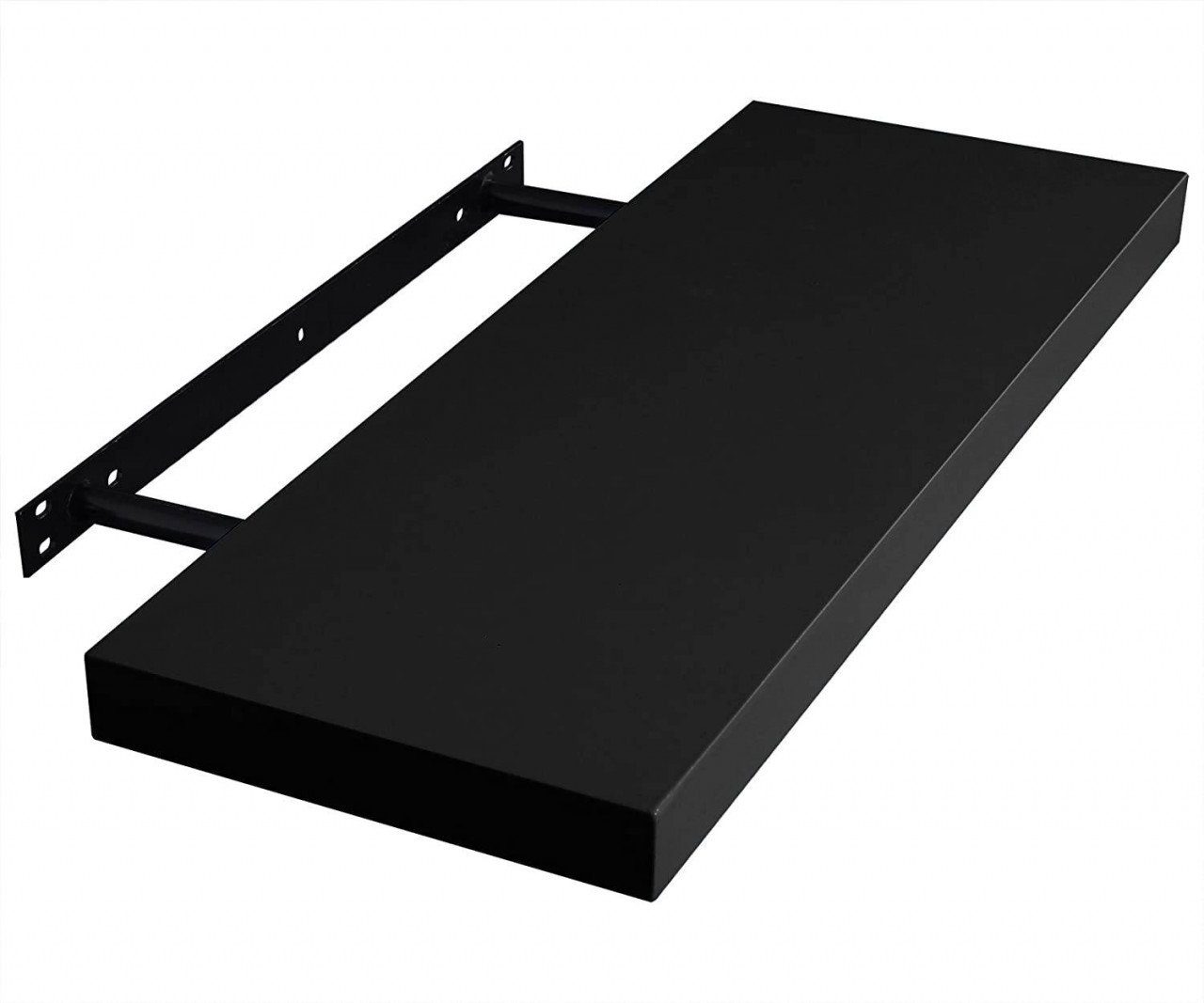 EUGAD Wandregal, 1-tlg., Holz Board Modern in verschiedenen Farben Größen Schwarz