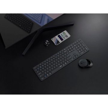 Rapoo 9850M Kabelloses Multi-Mode-Deskset, DE-Layout, 2.4 GHz, 1600 DPI Tastatur- und Maus-Set