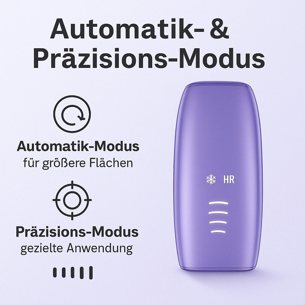 Goldstern-Tech IPL-Haarentferner LumeaFrost 815S, 990.000 Lichtimpulse, High-Tech IPL-Haarentferner mit 5 Energiestufen, Auto-Glide & Sapphire Cooling für sanfte Ergebnisse