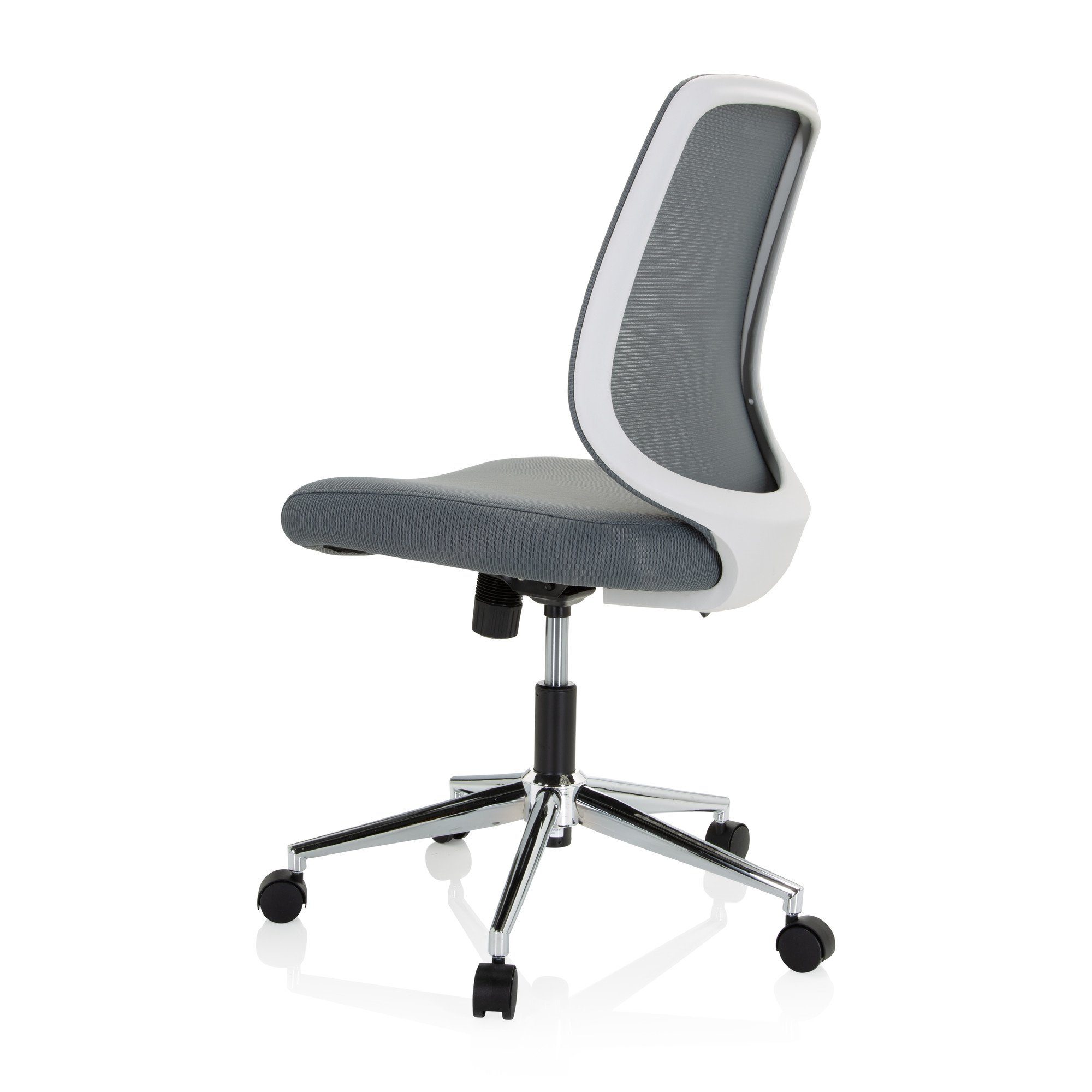 (1 Drehstuhl CHESTER ergonomisch hjh OFFICE Home W St), Bürostuhl Stoff/Netzstoff Grau Office Schreibtischstuhl