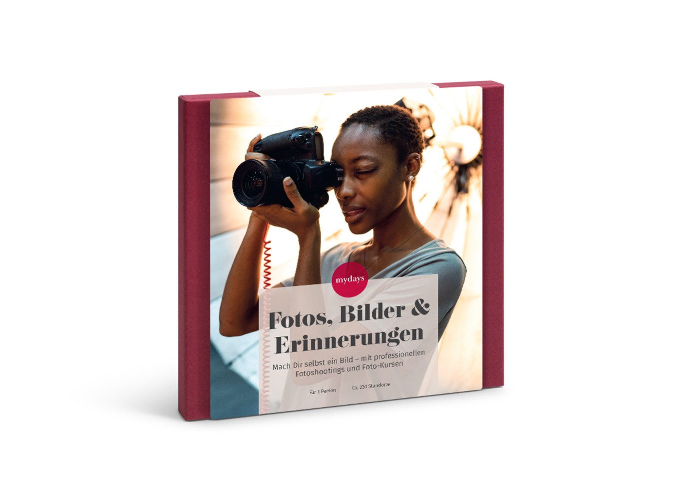 mydays Erlebnisgutschein Geschenkbox Fotoshootings, Traumhafte Auswahl an Fotokursen und -shootings fuer Momentefaenger