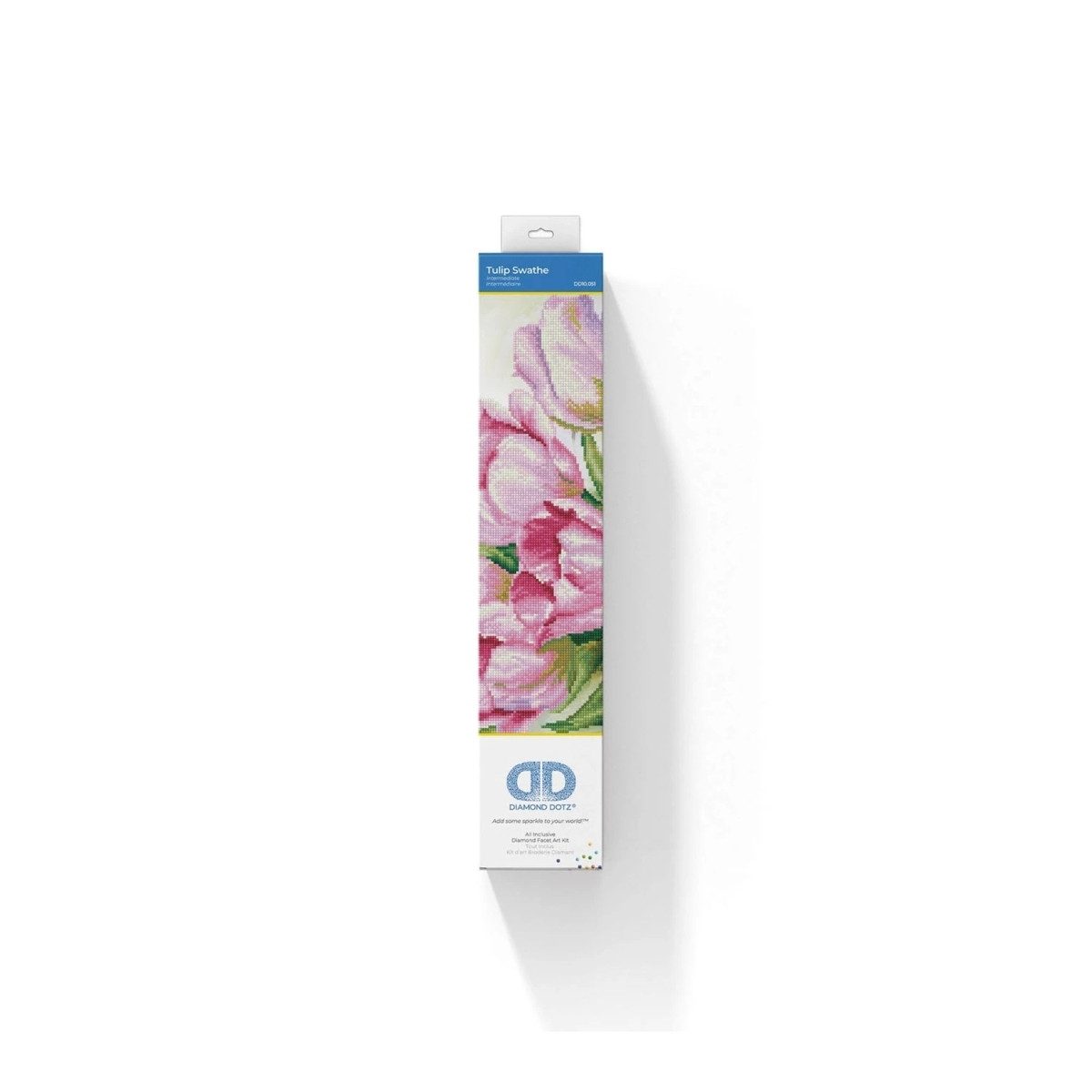 Diamond Dotz Kreativset Diamond Painting Set Tulpen 51x40 cm mit Strasssteinen