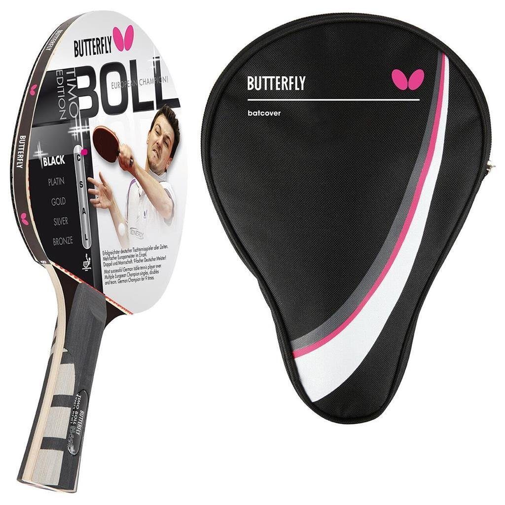 Tischtennisschläger 1x Timo Boll Black 85030 + Drive Case 1