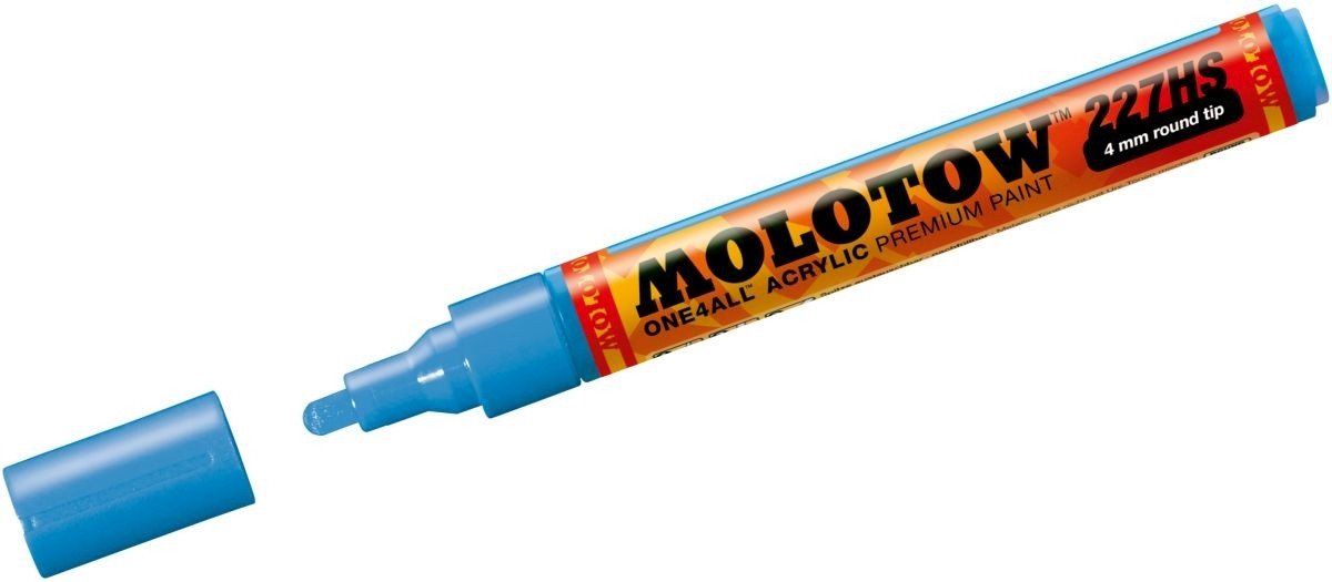 Thumbnail - MOLOTOW Permanentmarker Permanentmarker One4All 227 HS nachfüllbar 4mm schockblau mittel.