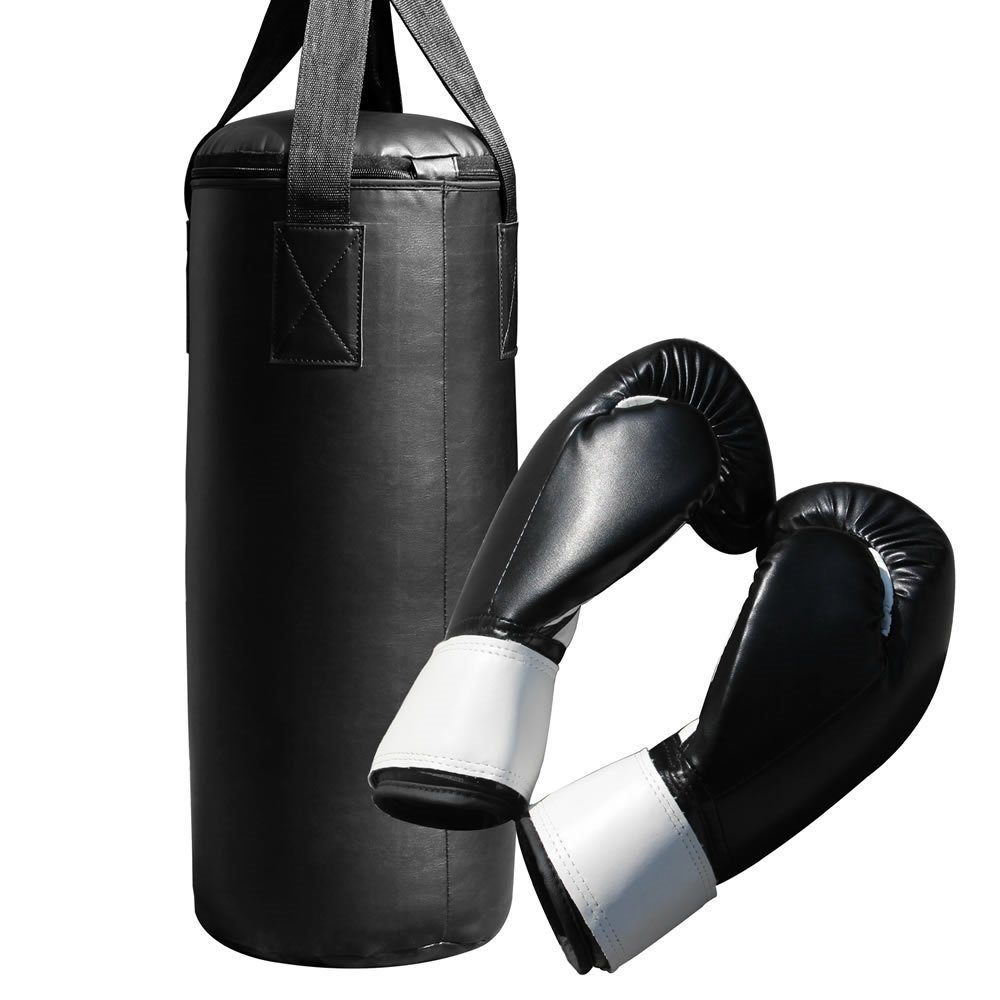 Melko Boxsack Boxset Boxhandschuhe & Boxsack 60CM 9KG Training Boxbirne Halterung (Stück, 2-tlg., Boxhandschuhe und Boxsack), Hohe Robustheit