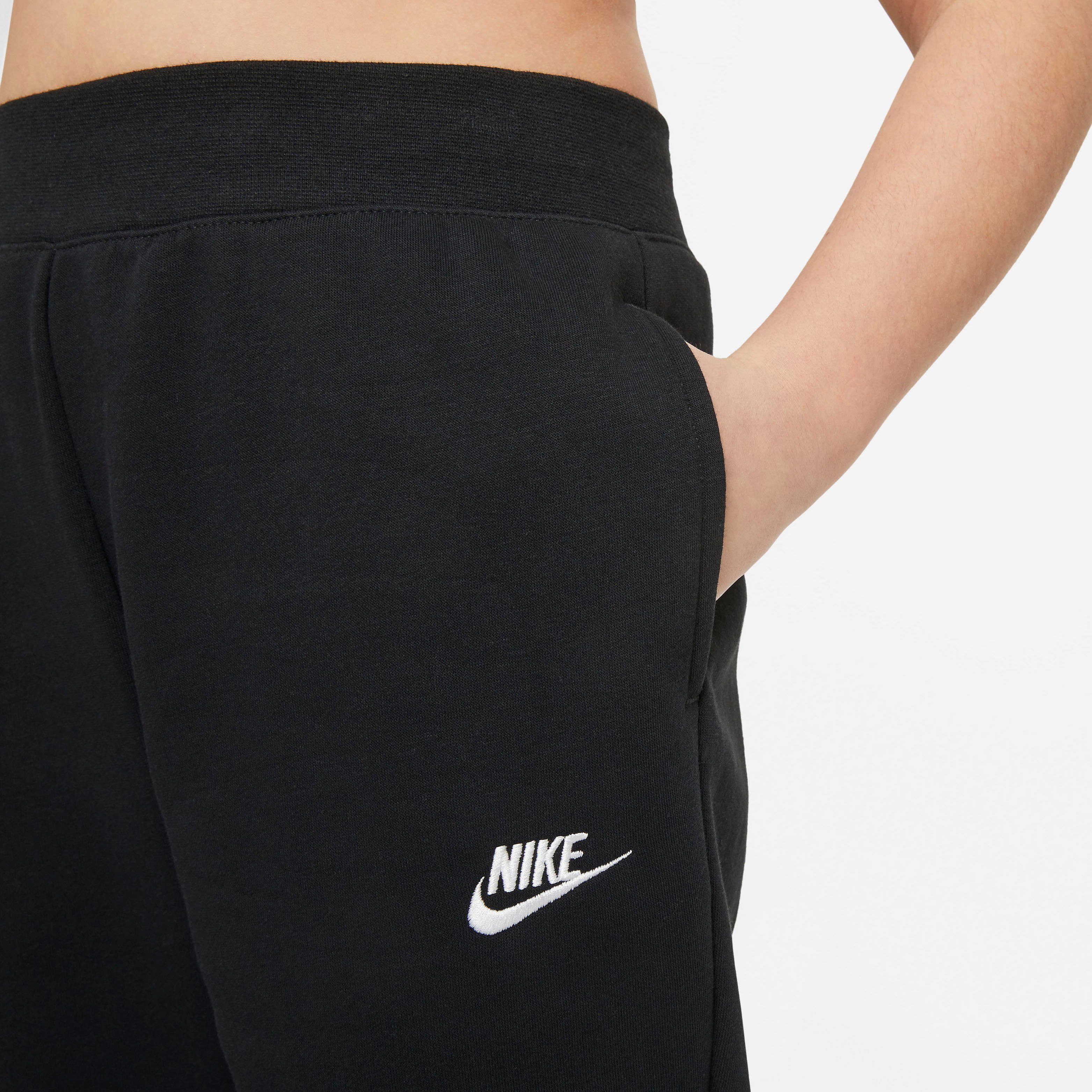 Club Jogginghose (Girls) Fleece Pants schwarz Big Sportswear Nike Kids'