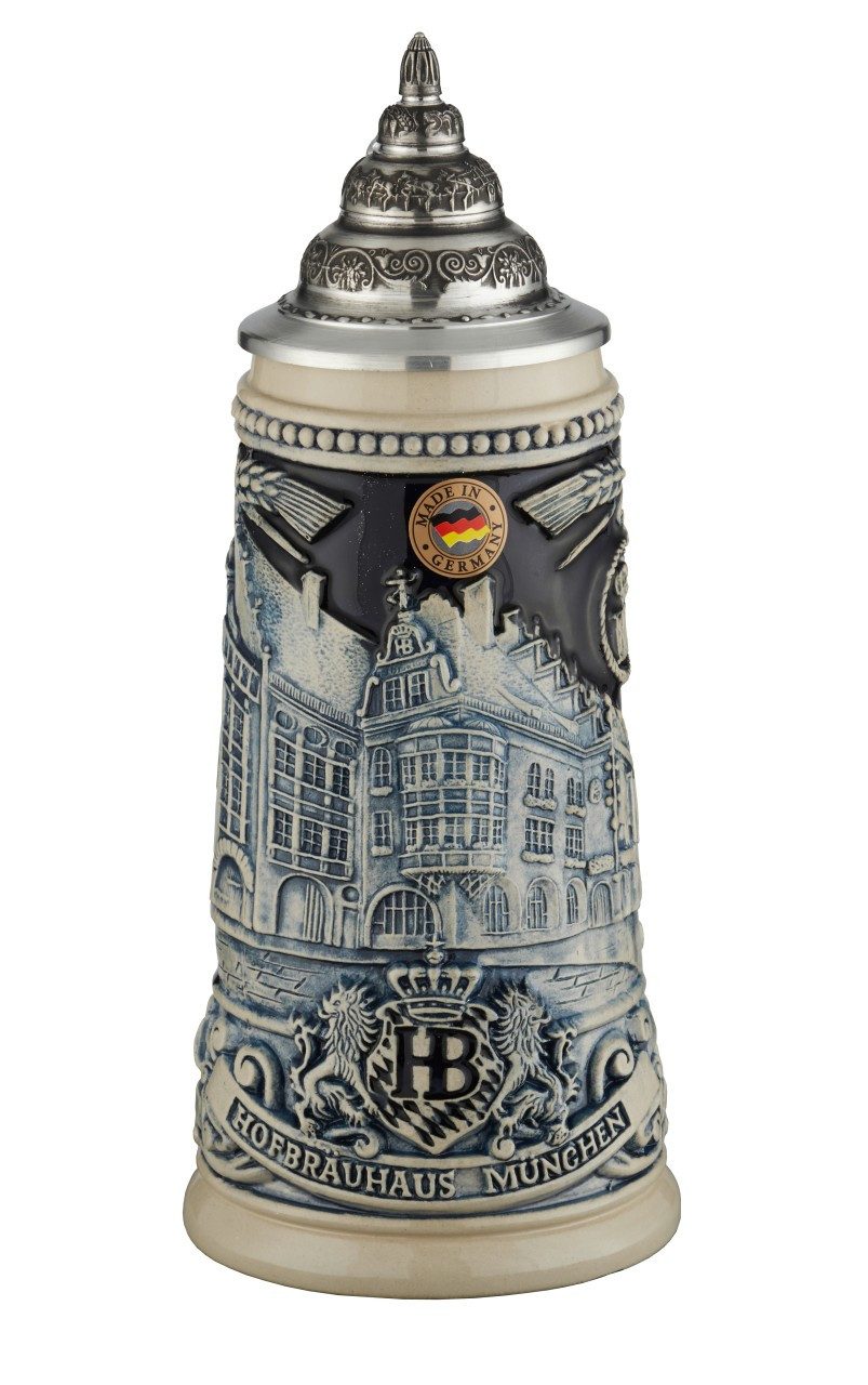 Bierkrug Reliefkrug bunt "Hofbräuhaus" 0,25L