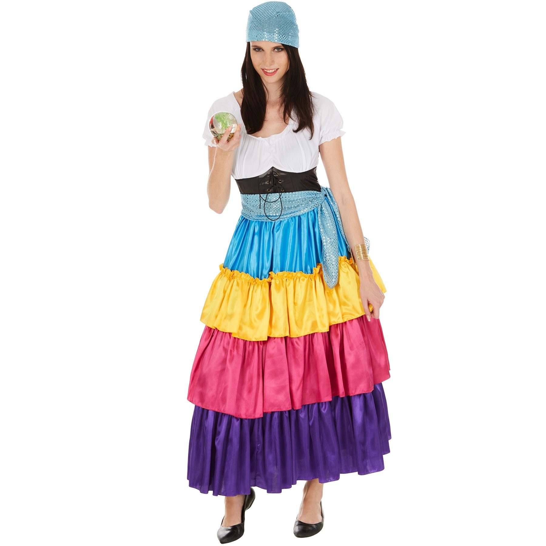 dressforfun Kostüm Frauenkostüm Hellseherin, Bequemes, wundervolles, langes Kleid