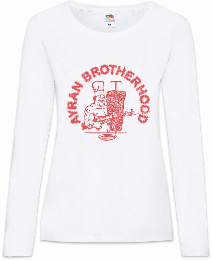 Langarmshirt Ayran Crew Damen Langarmshirt Döner Kebab Dönerladen Türkei Spaß Gang