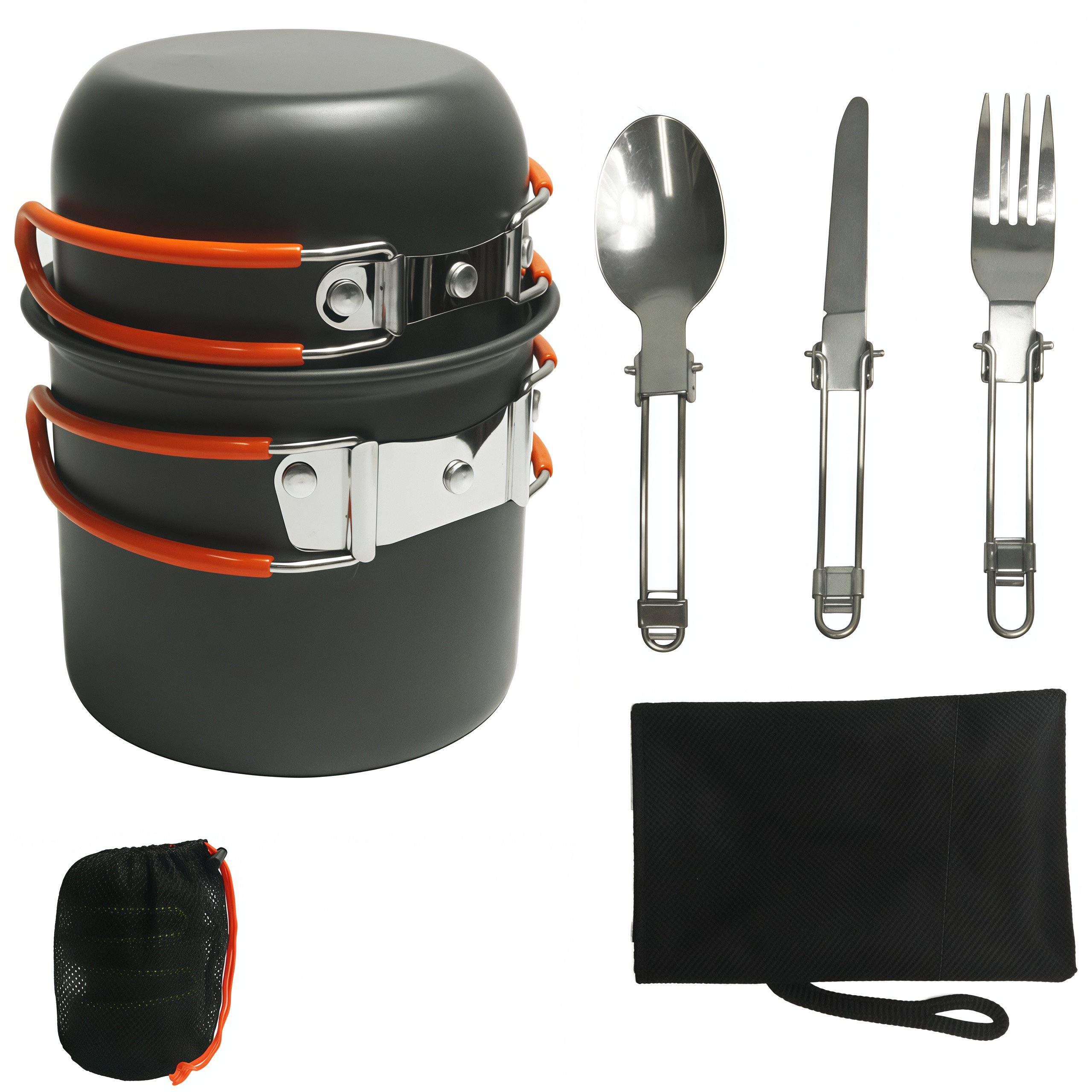 Topf-Set Topf-Set Geschirr-Set Camping Kochgeschirr Set mit Aufbewahrungstasche
