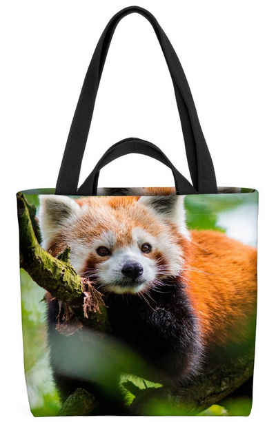 VOID Henkeltasche (1-tlg), Roter Panda Baum Tier Bambus Natur Tier Asien Bär Pandabär Kinderzimm