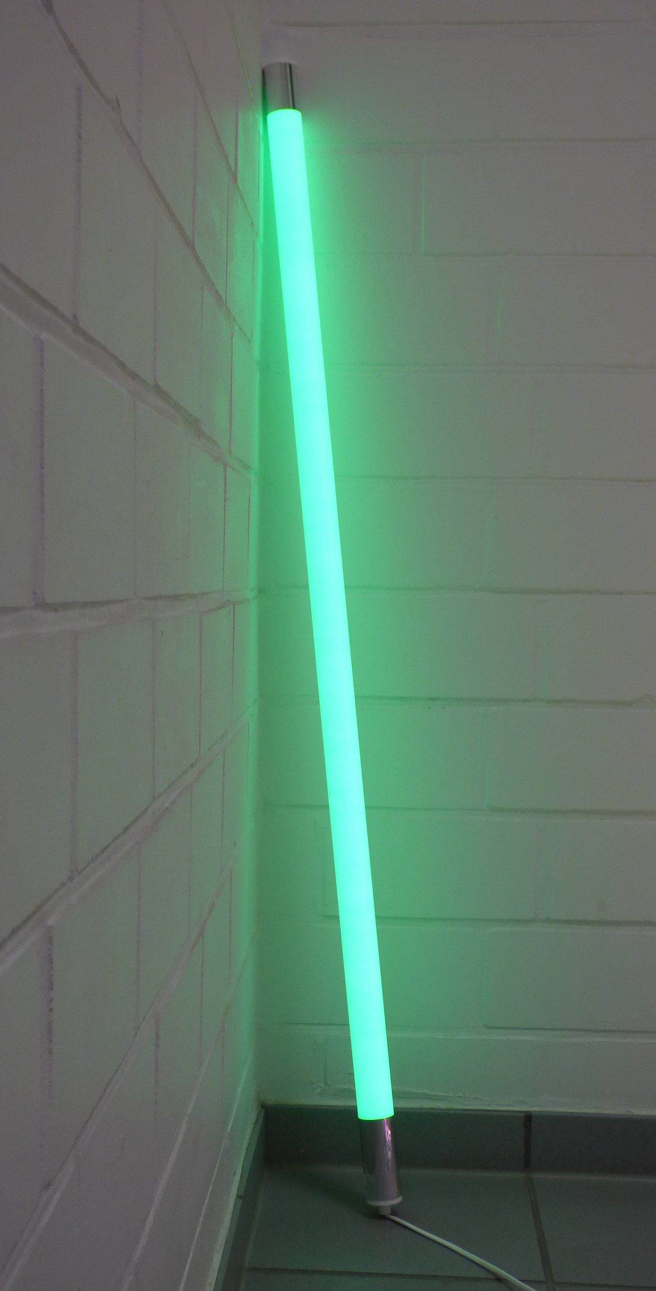XENON LED Wandleuchte 5289 LED Leuchtstab VISION matt 24 Watt grün 153cm IP20 weißes Kabel, LED, Xenon / Grün