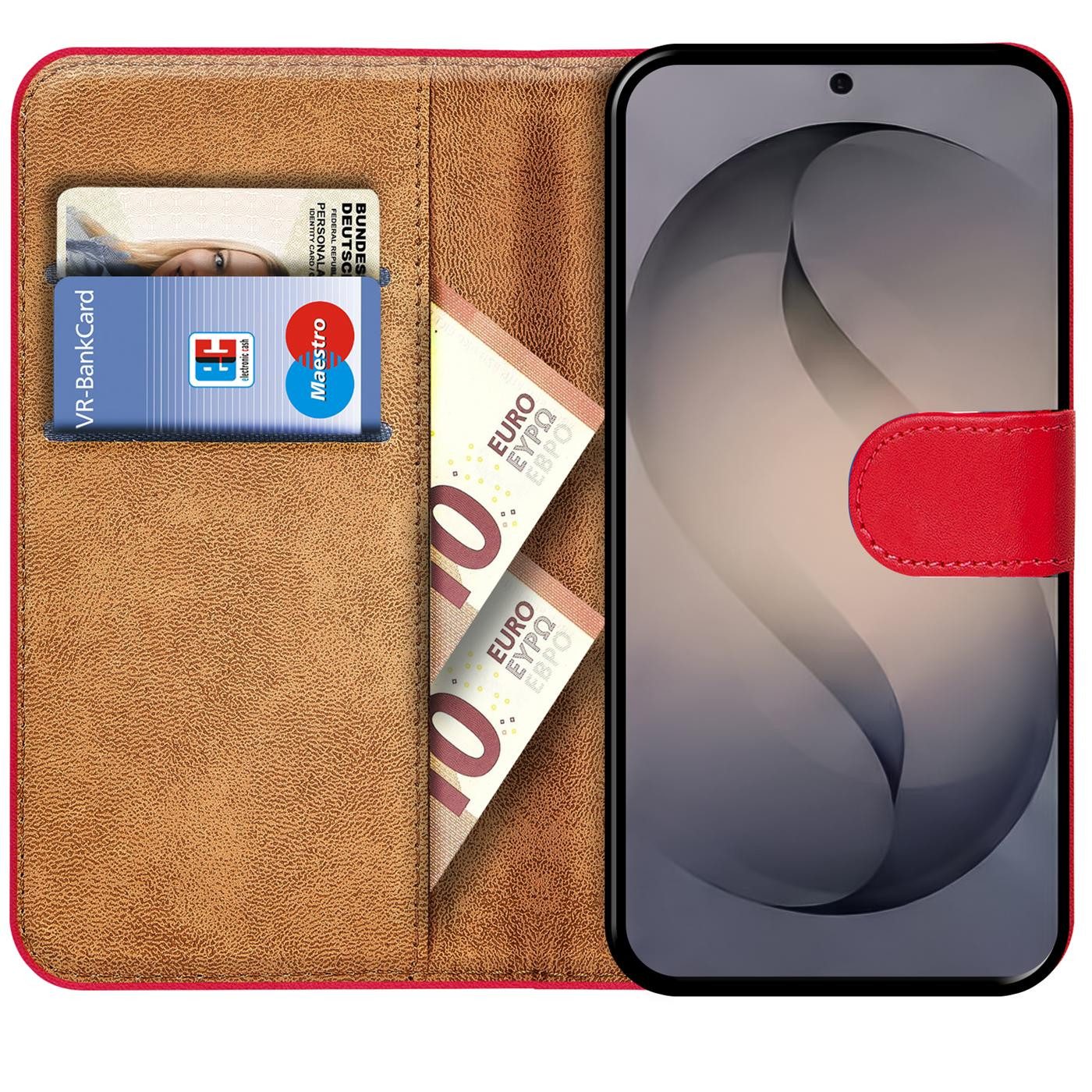 CoolGadget Handyhülle Wallet Klapp Tasche Book Case für Samsung Galaxy S26, Hülle Klapphülle Flip Cover Etui Schutzhülle