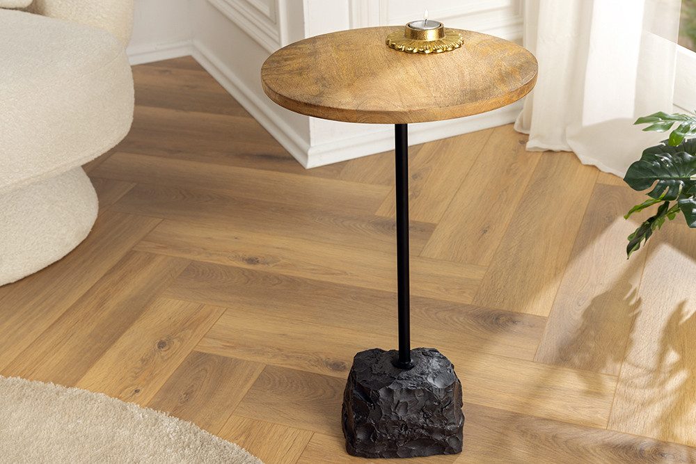 riess-ambiente Beistelltisch TRAYFUL 55cm natur / schwarz (Einzelartikel, 1 günstig online kaufen