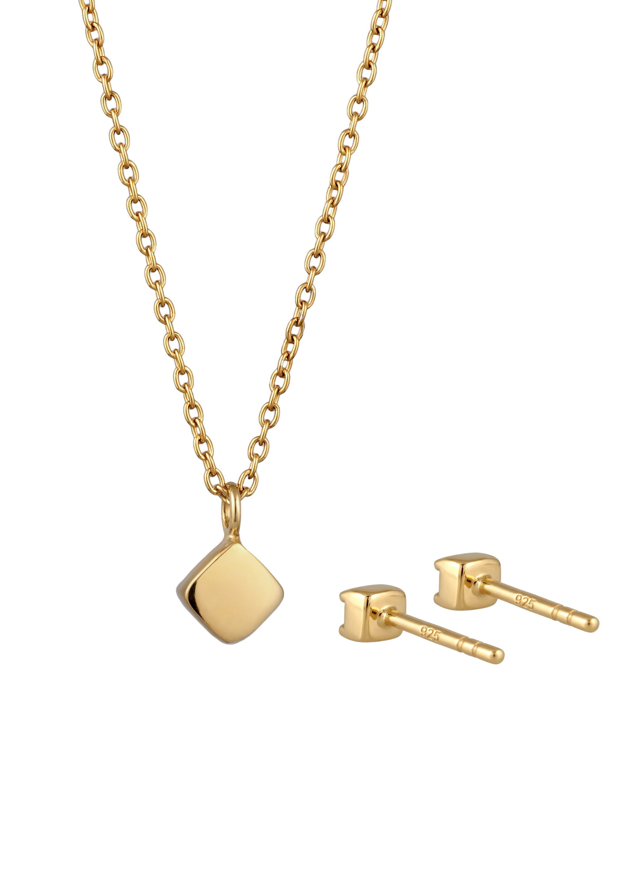 Elli Schmuckset mit Kristallen von Swarovski® Weiß 925 Sterling Silber