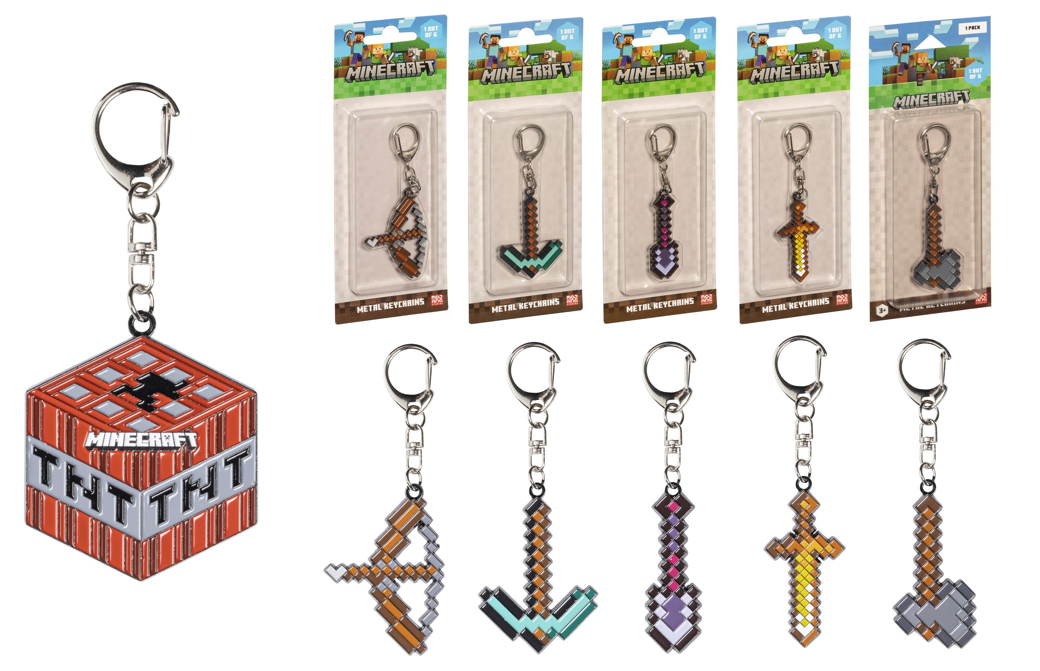 P.M.I Kids World Schlüsselanhänger Minecraft - Metall Schlüsselanhänger (NEU & OVP) (1-tlg)