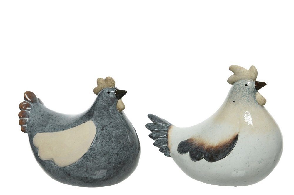 Kaemingk Osterei Huhn Henne aus Keramik Ostern 2er Set