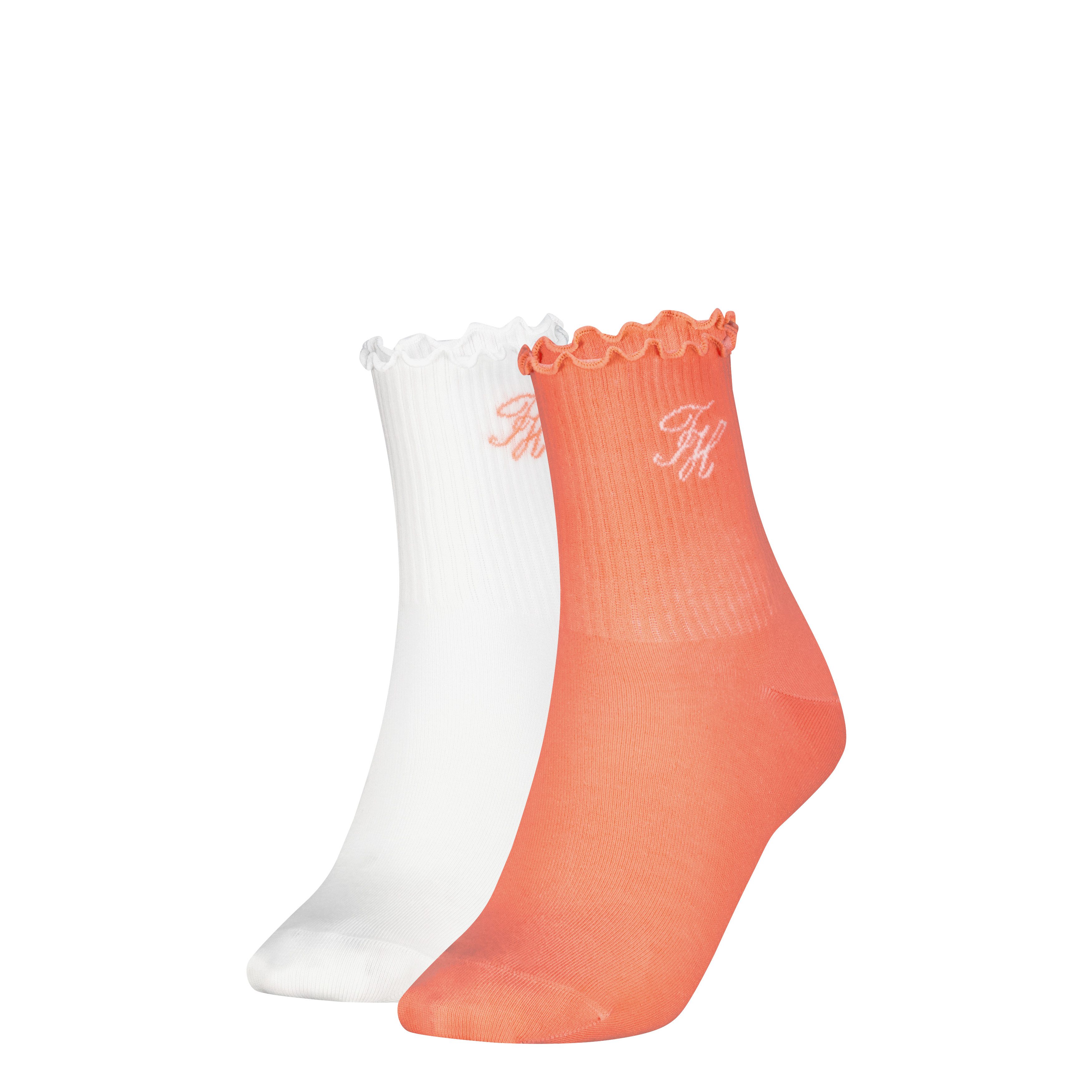 Tommy Hilfiger Kurzsocken TH WOMEN SHORT SOCK 2P REFINED MONOGRAM (2 Paar) günstig online kaufen