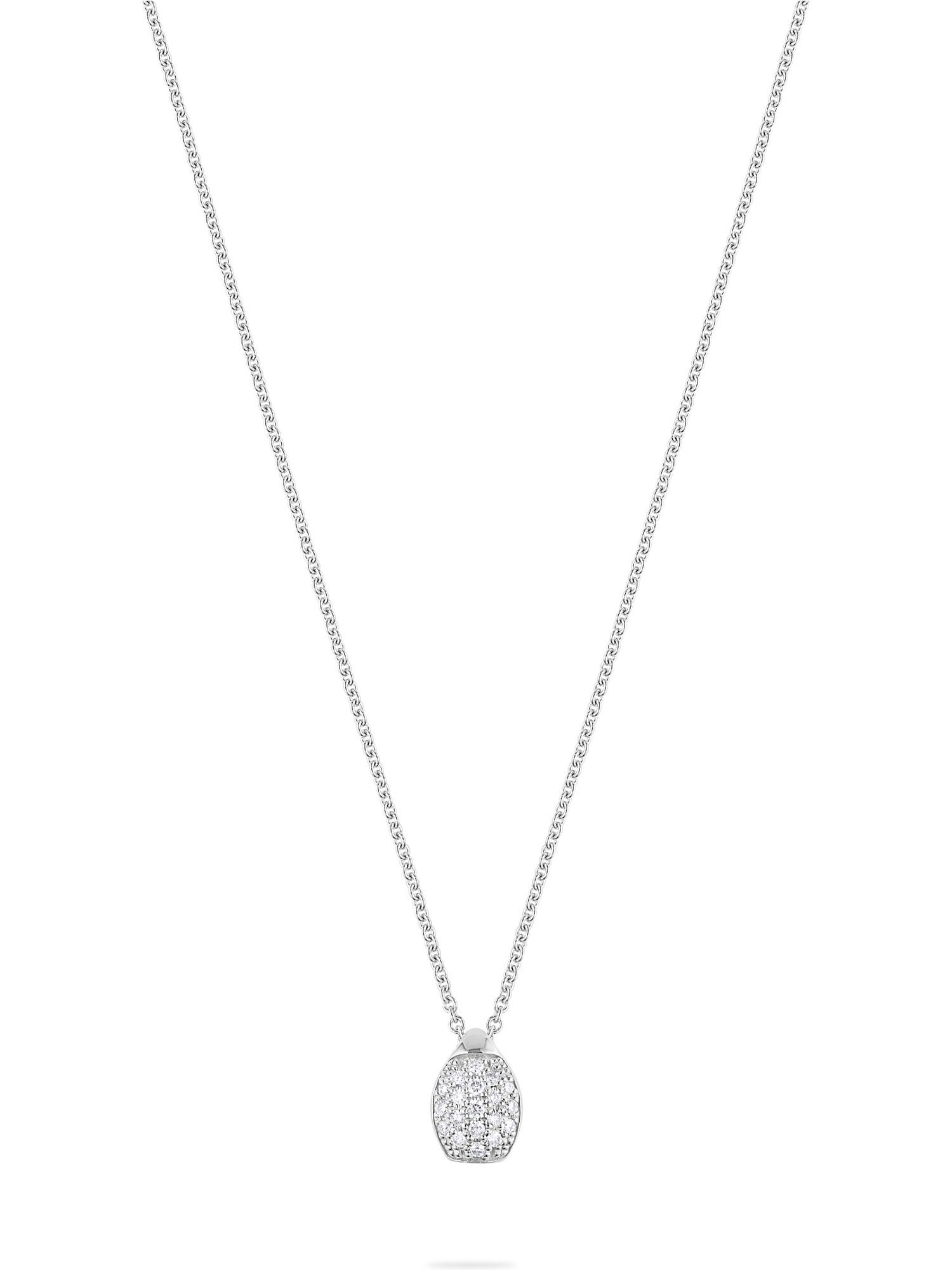 Collier CHRIST Damen-Kette 585er Weißgold 3 Diamant