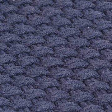 Teppich Rechteckig Marineblau 120x180 cm Baumwolle, furnicato, Rechteckig