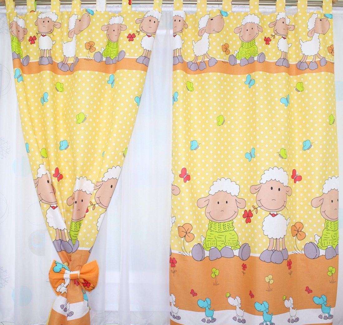 Primawela Vorhang Vorhänge mit Schlaufen Kinder Baby Gardinen Kinderzimmer