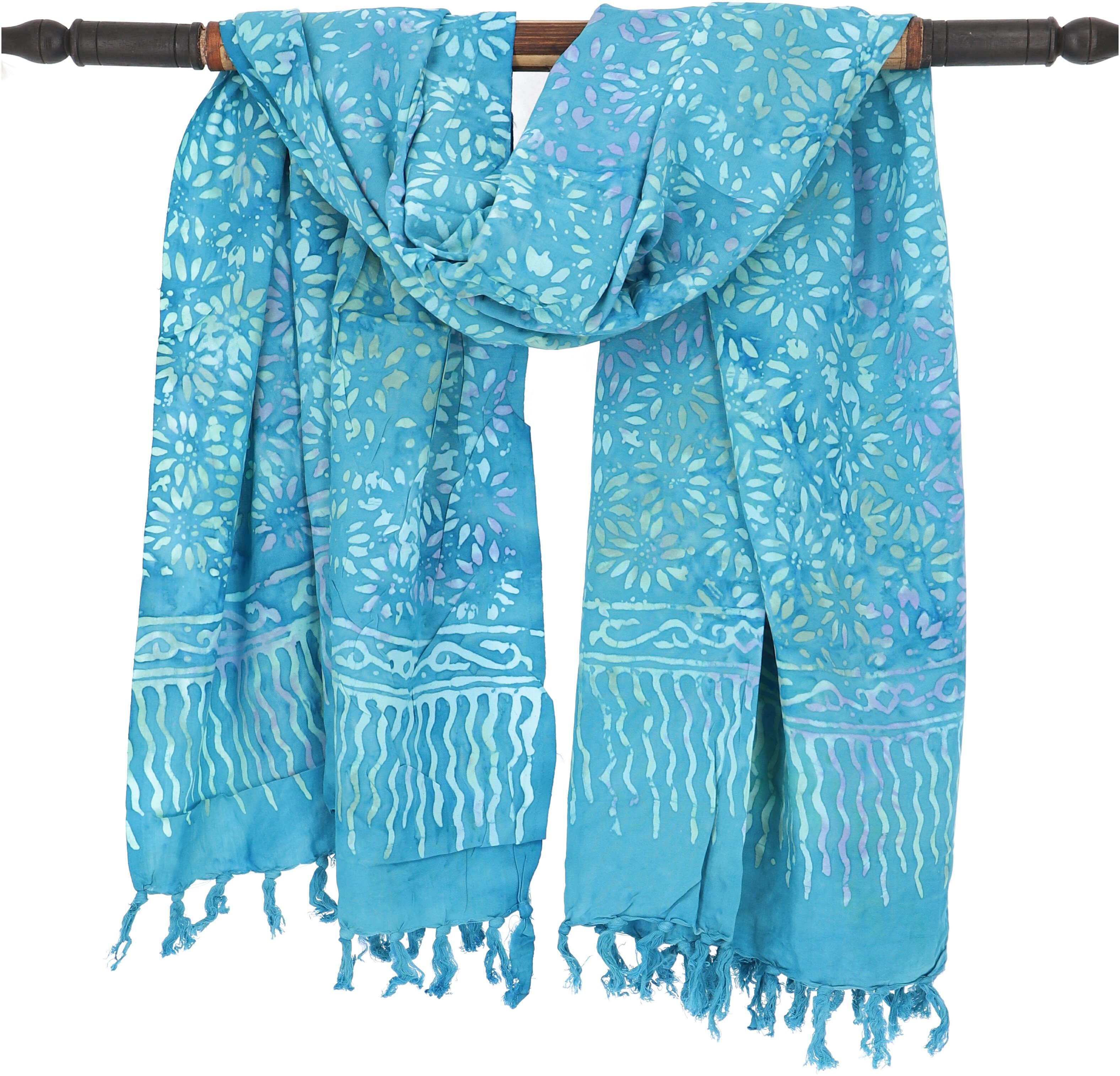 GURU SHOP Bali Batik Sarong – Handgefertigt Aus Viskose, Als Wickelrock, Strandtuch Oder Wandbehang | One Size Unisex