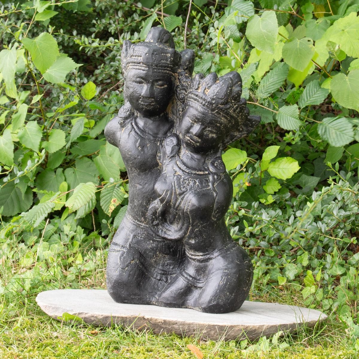 Oriental Galerie Dekofigur Rama und Sita Gartenfigur aus Lavastein 40 cm (1 St)