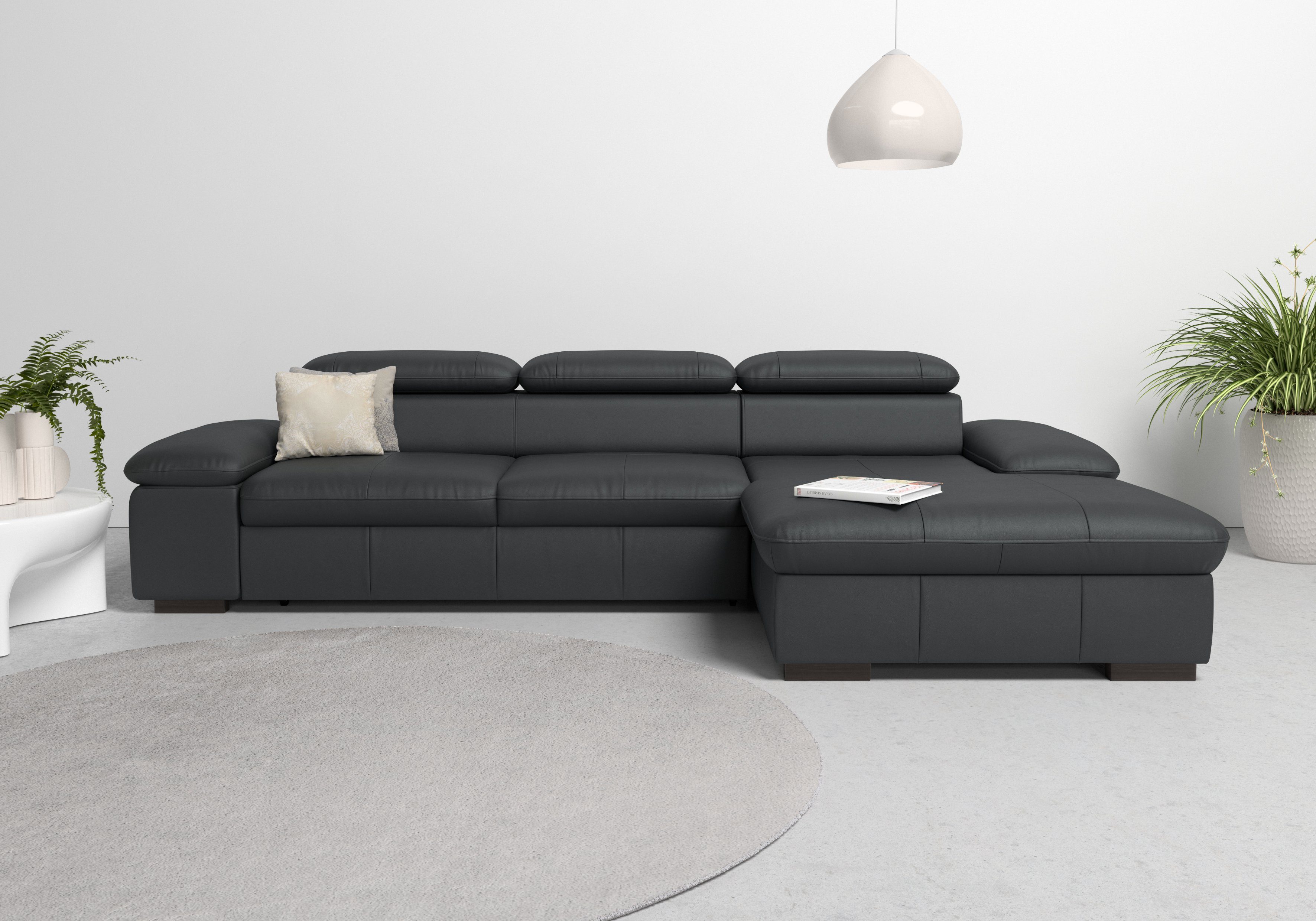 OTTO home Ecksofa Alberto L-Form, mit Kopfteilverstellung, wahlweise mit Schlaffunktion