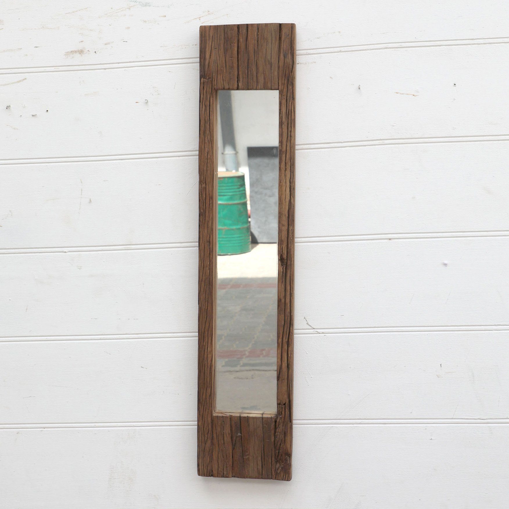 More2Home Wandspiegel Spiegel ca: 4 recyceltes SLIM cm 2, x Altholz, x 120 B/H/T: 25