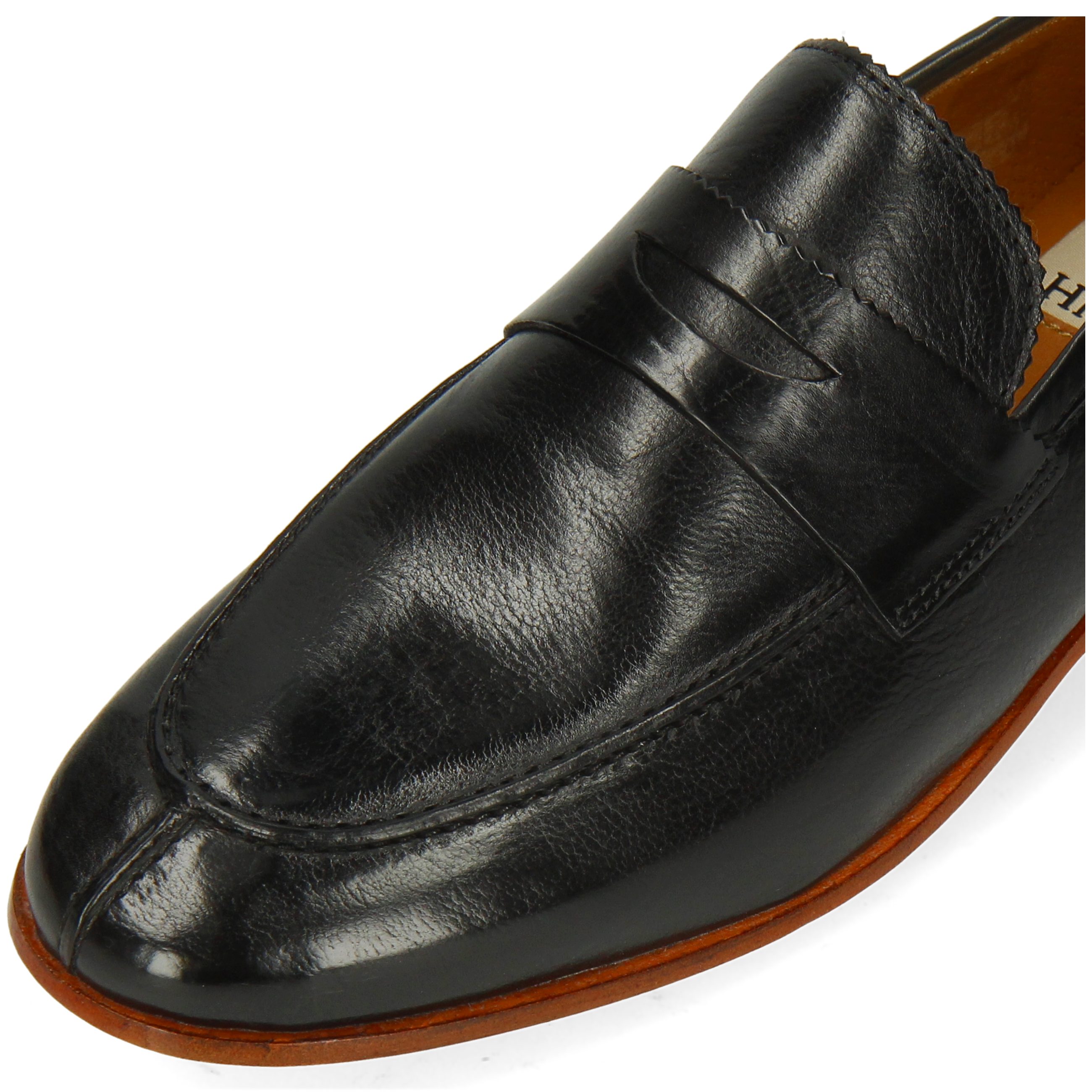 Melvin & Hamilton Scarlett Black Nappa 63 Lining Loafer Mexico