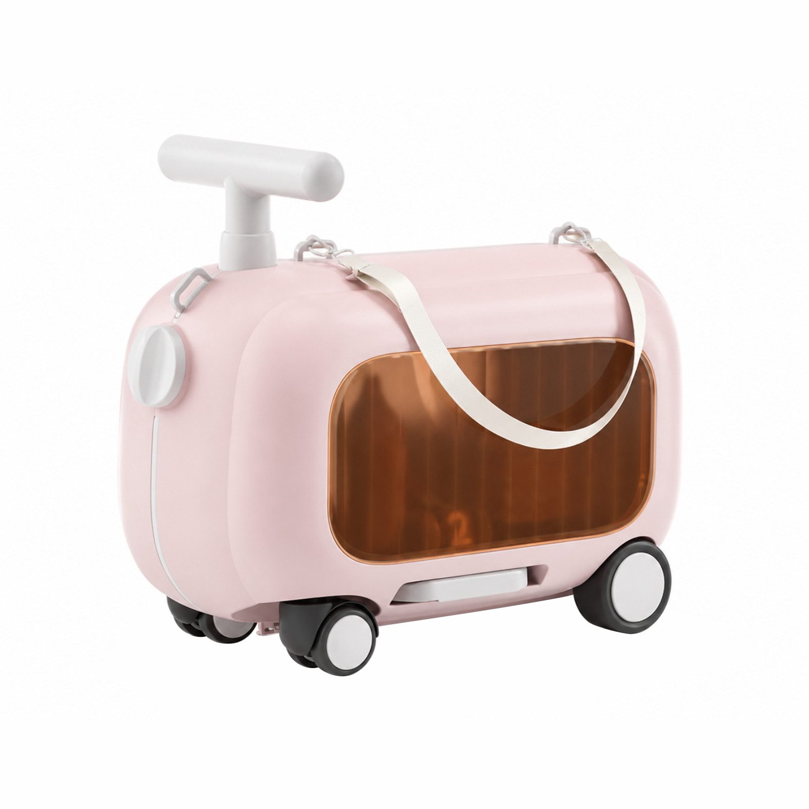 Jumpeak Kinderkoffer Perfekter Kindertrolley,zum Sitzen & Ziehen,für Flugreisen, 4 Rollen, Praktischer Sicherer Reisebegleiter,für Kinder,mit Sitz & Stauraum