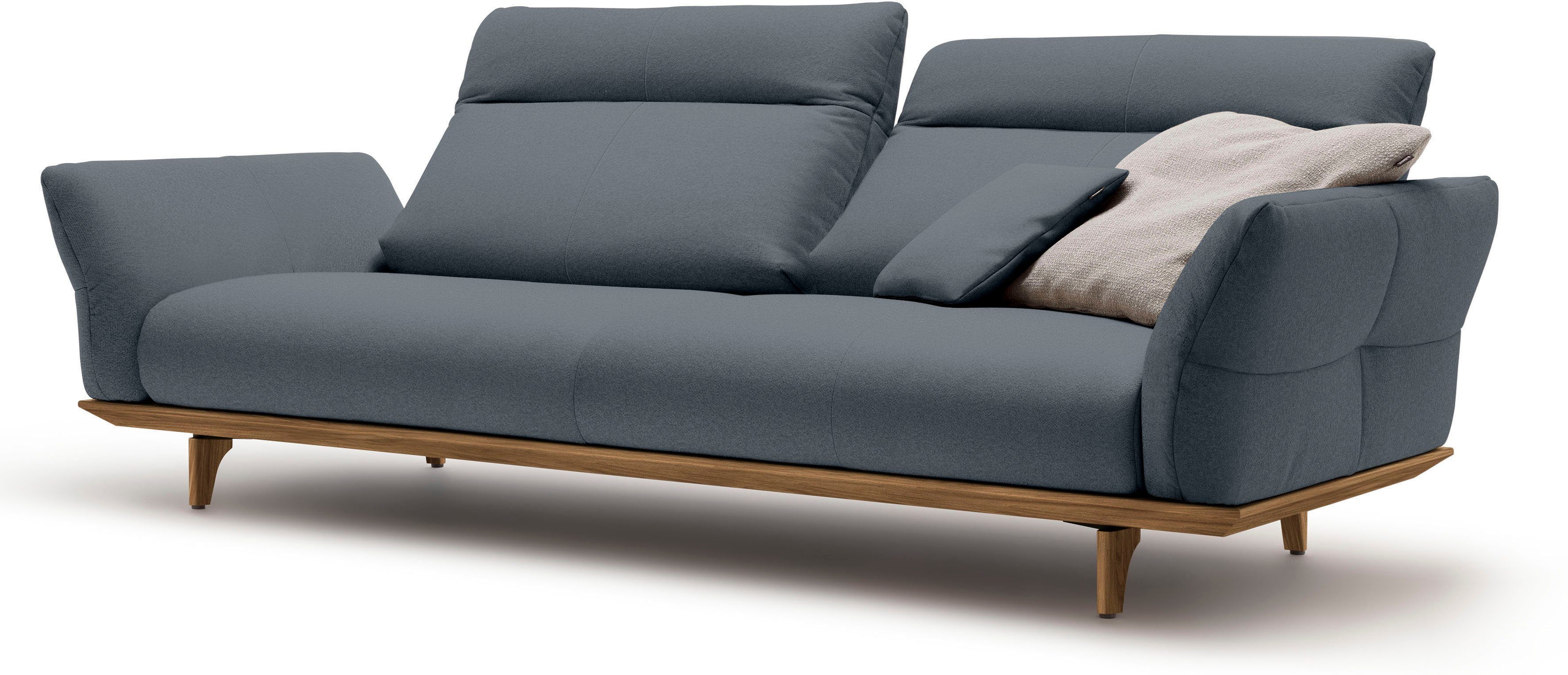 hülsta sofa 3,5-Sitzer hs.460, Sockel Breite und Füße in Nussbaum, cm 228