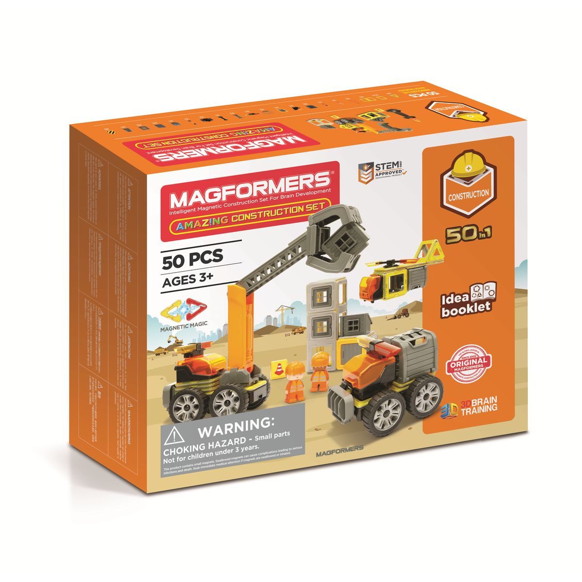 MAGFORMERS MAGFORMERS Magnetspielzeug Amazing Construction-Set 50 Teile Magnetspielbausteine