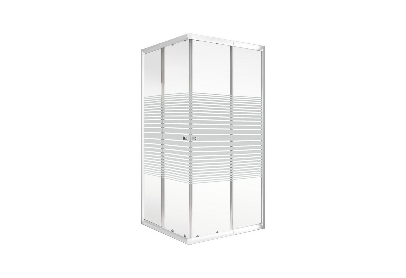 Thumbnail - Schulte Eckdusche Sunny, variabler Verstellbereich 75x75 - 90x90 cm, Höhe: 175 cm, BxT: 90x90 cm, 4 mm Sicherheitsglas, ...
