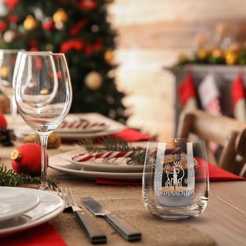 GRAVURZEILE Teelichthalter aus Glas mit Gravur von Leonardo - Frohe und besinnliche Weihnachten (Weihnachtsdeko), Geschenke für Frauen und Männer zu Weihnachten Nikolaus und Wichtel