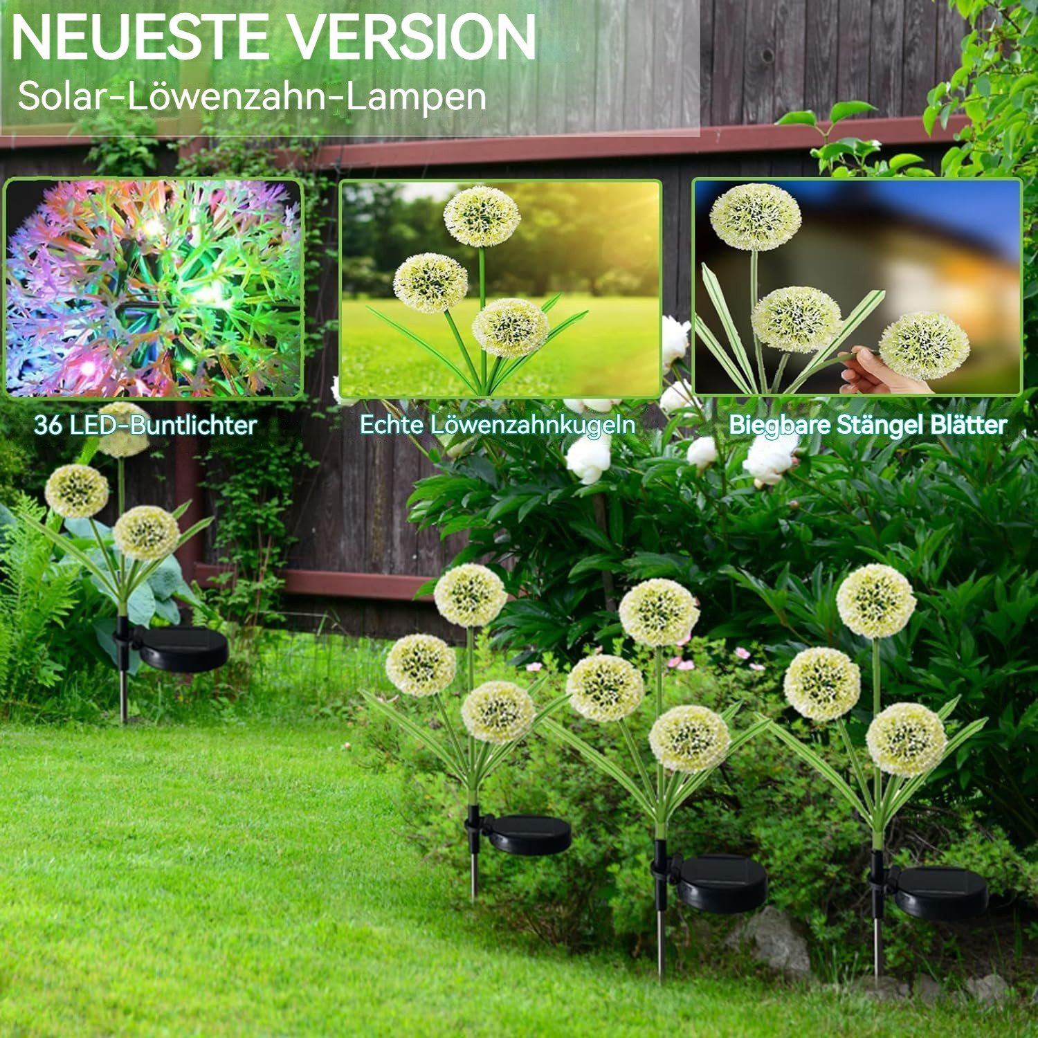 BlingBin LED Solarleuchte Gartendeko für Draußen günstig online kaufen
