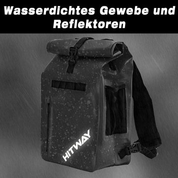 HITWAY Fahrradtasche, Wasserdichtes, 30L Gepäckträgertasche mit Reflektoren und Tragegriff