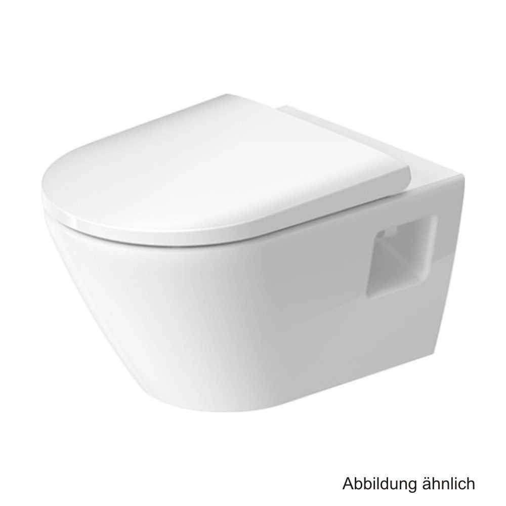 Duravit WC-Komplettset Duravit D-Neo Wand-Tiefspül-WC-Set Rimless 540 mm, Weiß, 45780900A1