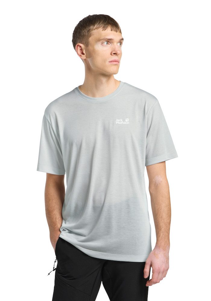 Jack Wolfskin Funktionsshirt VONNAN S/S T M feuchtigkeitsregulierend, atmungsaktiv, schnell trocknend