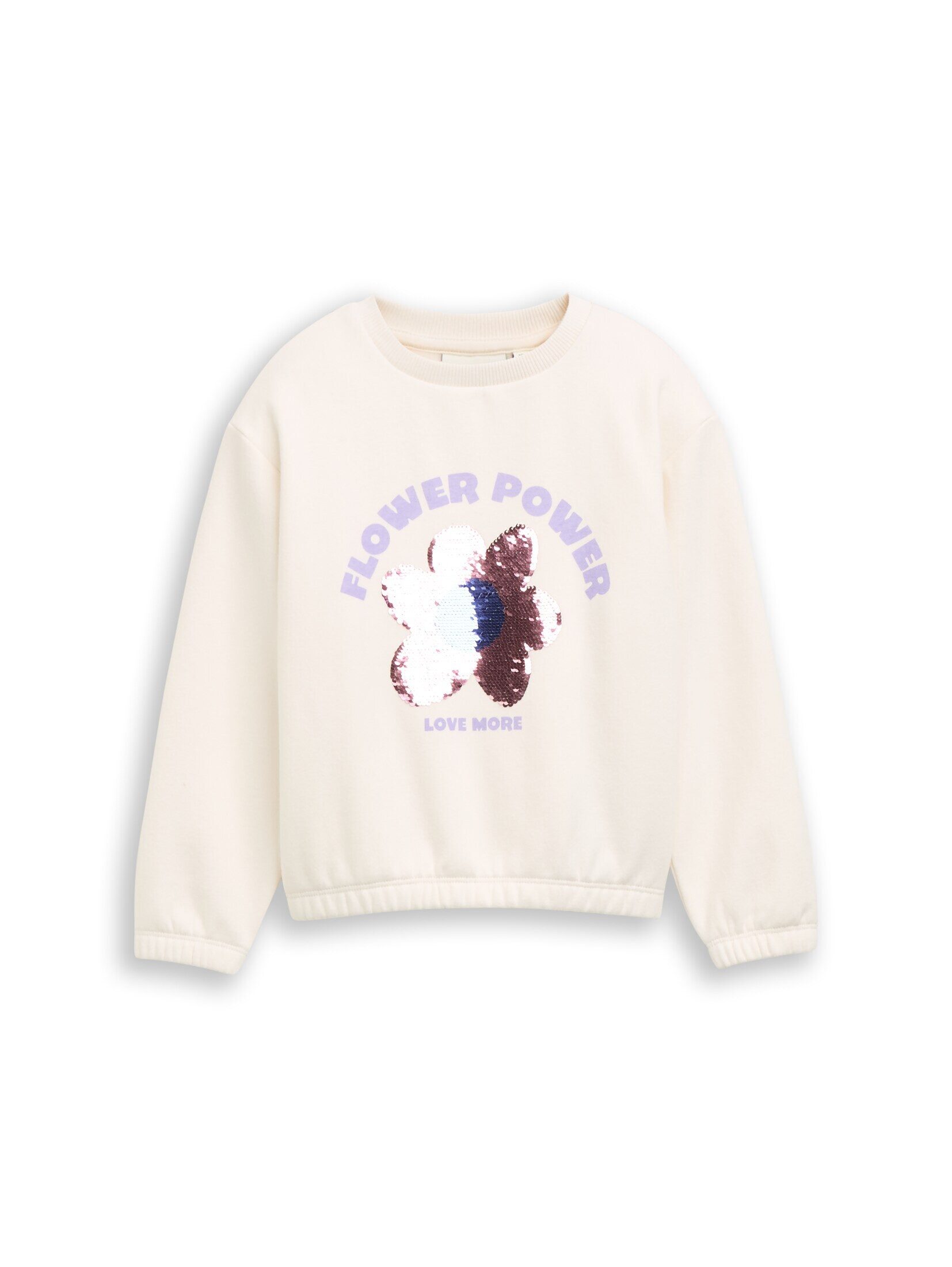 TOM TAILOR Sweatshirt Strick & Sweatshirts Cropped Sweatshirt mit Wendepailletten