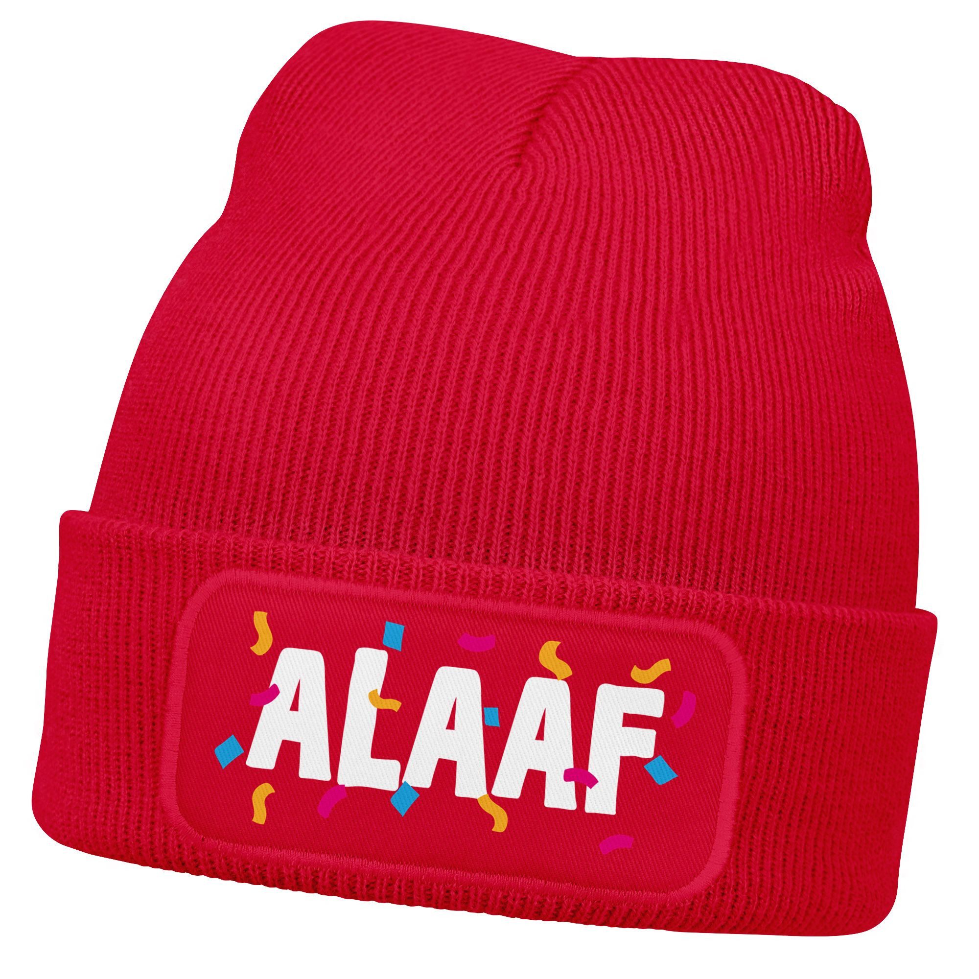 MoonWorks Strickmütze Herren Beanie Patch Strickmütze mit Spruch Aufdruck F günstig online kaufen