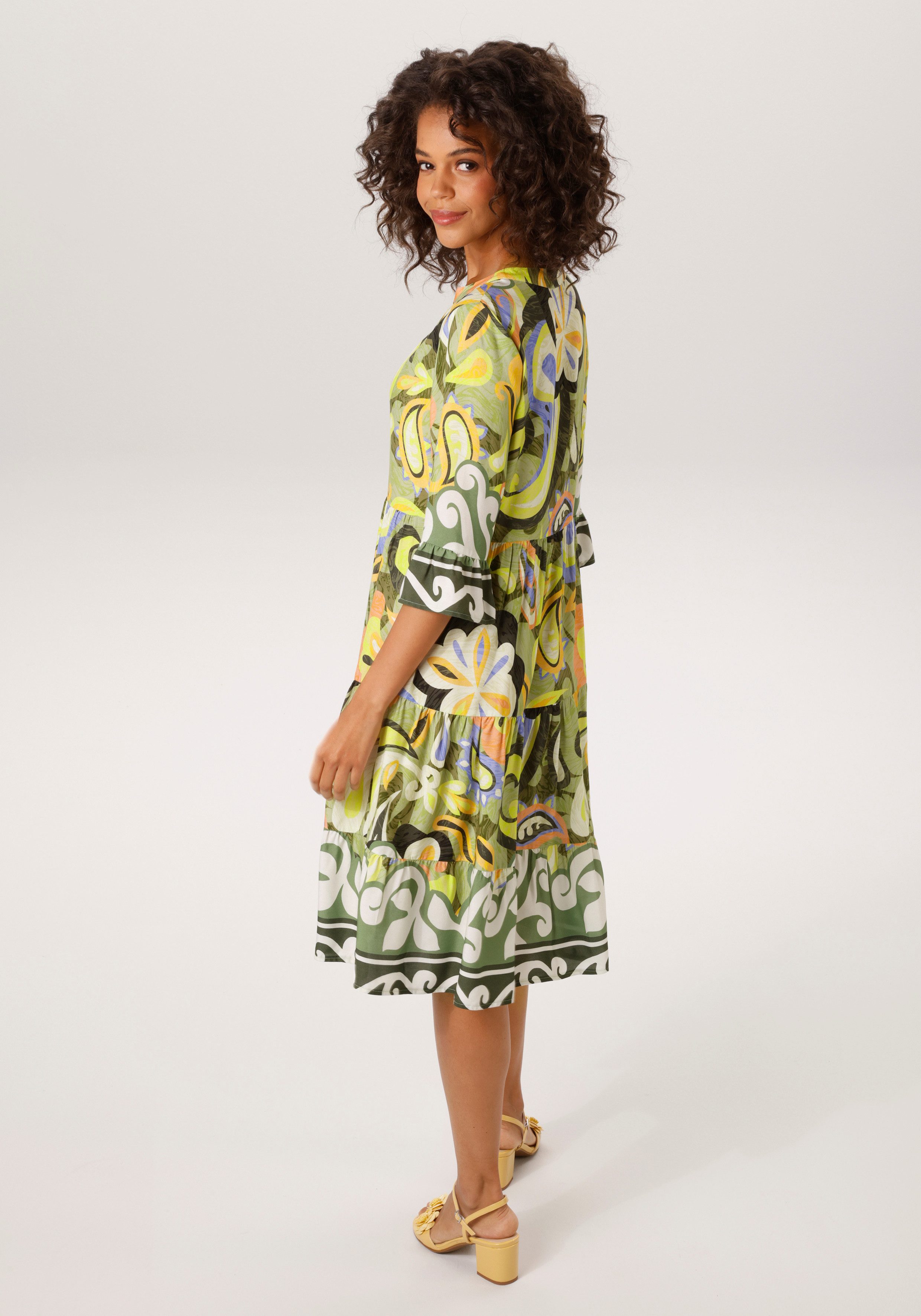 Aniston CASUAL Tunikakleid mit farbenfrohen, großflächigem Paisley-Druck - günstig online kaufen